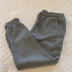 Puma Gray Fleece-Lined Sweatpants